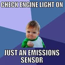 check engine light meme - Autozone service engine soon light