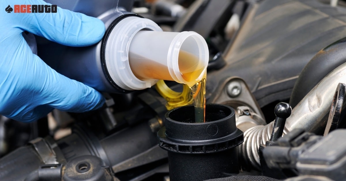 Car receiving affordable oil change service in West Jordan