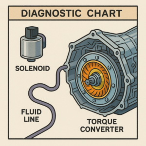 Diagram showing common transmission problems that can be repaired