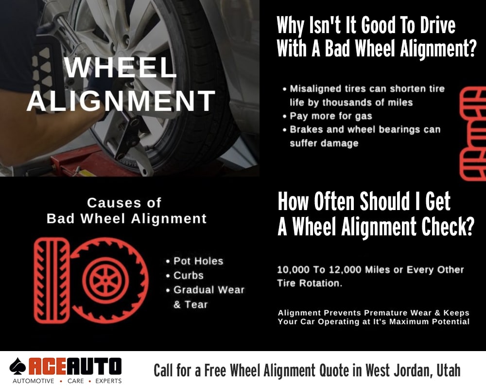 Wheel alignment infographic - Wheel alignment services in West Jordan, UT
